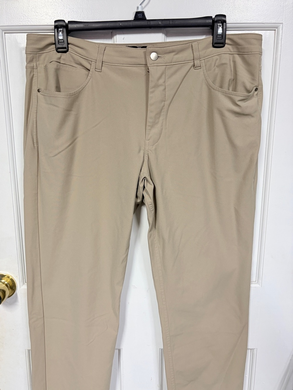 Benton Slim Stretch Khaki Chino Pants - Tan